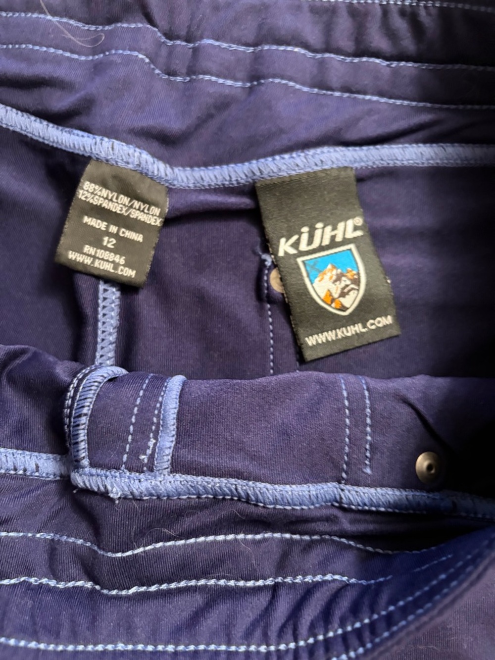 Kihl Mova Comfy 6” Stretch Shorts - Blue Depths Heather NWT - Picture 4 of 8